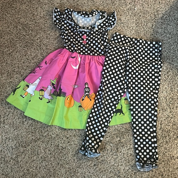 Eleanor Rose Halloween Matching Set Georgia Dress size 5-6...